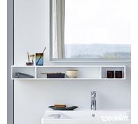 Duravit L-Cube LC120101818 100 x 14 cm, blanc mat, 3 compartiments, horizontal