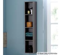 Duravit Élément d'étagère vertical L-Cube LC120504343 4 compartiments 180×180×1000mm basalte mat