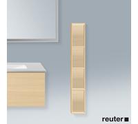 Duravit Étagère L-Cube LC120507171 4 compartiments 18×18×100 cm placage chêne méditerranéen