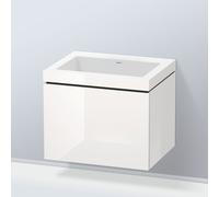Duravit Meuble suspendu L-Cube LC6916N2222 – 1 tiroir, sans trop-plein, blanc brillant