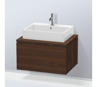 Duravit Meuble sous-lavabo L-Cube LC581106969 suspendu 1 tiroir 720x400x547 mm noyer brossé