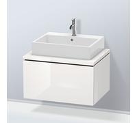 L-Cube Duravit vasque LC581108585 72 x 54,7 cm, blanc brillant, pour console, 1 coulissant