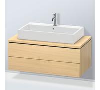 L-Cube Duravit vasque LC581907171 102 x 54,7 cm, chêne méditerranéen, pour console, 2 tiroirs