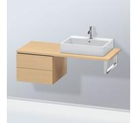 Duravit L-Cube meuble bas LC583703030 52 x 54,7 cm, chêne naturel, pour console, 2 tiroirs