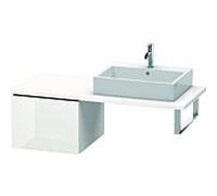 Duravit L-Cube meuble bas LC583202222 52 x 54,7 cm, blanc brillant, pour console, 2000 coulissant