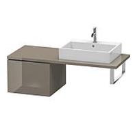 Duravit L-Cube meuble bas LC583208989 52 x 54,7 cm, gris flanelle brillant, pour console, coulissant 2000