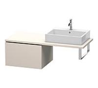 Duravit L-Cube meuble bas LC583309191 62 x 54,7 cm, taupe mat, pour console, coulissant 2000