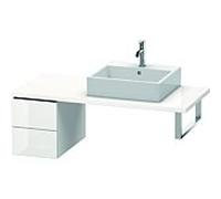 Duravit L-Cube meuble bas LC583502222 32 x 54,7 cm, blanc brillant, pour console, 2 tiroirs
