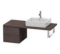 Duravit L-Cube meuble bas LC583607272 42 x 54,7 cm, chêne foncé brossé, pour console, 2 tiroirs