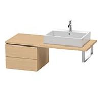 Duravit L-Cube meuble bas LC583703030 52 x 54,7 cm, Eiche natur , pour console, 2 tiroirs