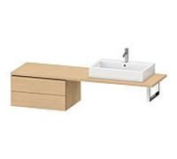 Duravit L-Cube meuble bas LC585903030 72 x 54,7 cm, chêne naturel, pour console, 2 tiroirs