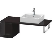 Duravit L-Cube meuble bas LC583004040 32 x 54,7 cm, noir brillant, pour console, 2000 coulissant