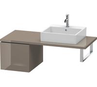 Duravit L-Cube Meuble bas pour console, 1 tiroir, 420x400x547mm, LC583108989, Couleur: Laque haute brillance Gris Flanelle