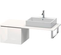 Duravit L-Cube Meuble bas pour console, 1 tiroir, 520x400x547mm, LC583208585, Couleur: Laque brillante blanche