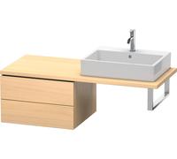 Duravit L-Cube Meuble bas pour console, 2 tiroirs, 620x400x547mm, LC583807171, Couleur: Placage chêne méditerranéen en bois véritable