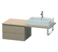 Duravit L-Cube Meuble bas pour console, 2 tiroirs, 620x400x547mm, LC583807575, Couleur: Décor en lin