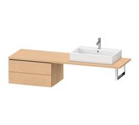 Duravit L-Cube meuble bas LC585903030 72 x 54,7 cm, chêne naturel, pour console, 2 tiroirs