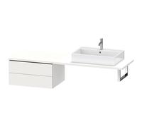 Duravit L-Cube Meuble bas pour console, 2 tiroirs, 720x400x547mm, LC585908484, Couleur: Blanc super mat Décor