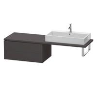 Duravit L-Cube Meuble bas pour console, 2 tiroirs, 820x400x547mm, LC583908080, Couleur: Décor graphite super mat