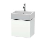 Duravit L-Cube - Meuble pour lavabo 40x43x34 cm, 1 porte, charnières à gauche, blanc mat LC6245L1818