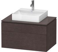 Duravit L-Cube Meuble sous-lavabo en console suspendu, avec plan de toilette en console, 2 tiroirs, 820x482x550mm, LC4880072720000