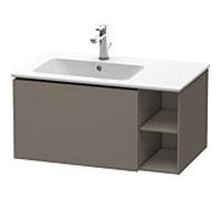 Duravit Meuble sous-vasque L-Cube LC619109090 - 1 tiroir, vasque à gauche, gris flanelle