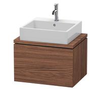 L-Cube Duravit vasque LC580002121 62 x 47,7 cm, noyer foncé, pour console, coulissant 2000