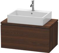 L-Cube Duravit vasque LC580206969 82 x 47,7 cm, noyer brossé, pour console, coulissant 2000