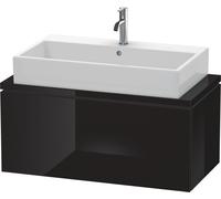 Duravit L-Cube Meuble sous-lavabo pour console, Compact, suspendu, 1 tiroir, 920x400x477mm, LC580304040, Couleur: Laque noire brillante