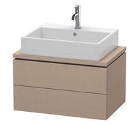 Duravit Meuble sous-lavabo L-Cube LC580607575 – Compact suspendu, 2 tiroirs, 720×400×477mm