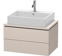 Duravit L-Cube Meuble sous-lavabo pour console, Compact, suspendu, 2 tiroirs, 720x400x477mm, LC580608383