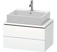 Duravit L-Cube Meuble sous-lavabo pour console, Compact, suspendu, 2 tiroirs, 720x400x477mm, LC580608484