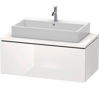 Duravit L-Cube Meuble sous-lavabo pour console, suspendu, 1 tiroir, 1020x400x547mm, LC581408585, Couleur: Laque brillante blanche