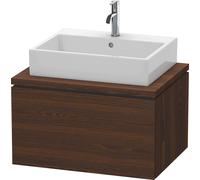 Duravit Meuble sous-lavabo L-Cube LC581106969 suspendu 1 tiroir 720x400x547 mm noyer brossé