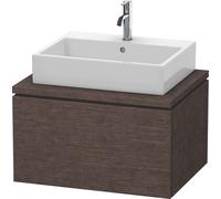 Duravit Meuble sous-lavabo L-Cube LC581107272 suspendu 1 tiroir 720x400x547 mm chêne brossé foncé