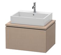Duravit L-Cube Meuble sous-lavabo pour console, suspendu, 1 tiroir, 720x400x547mm, LC581107575, Couleur: Décor en lin