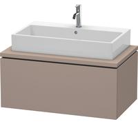 L-Cube Duravit vasque LC581304343 92 x 54,7 cm, basalte mat, pour console, 1 coulissant