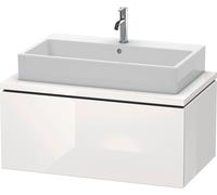 Duravit L-Cube Meuble sous-lavabo pour console, suspendu, 1 tiroir, 920x400x547mm, LC581308585, Couleur: Laque brillante blanche