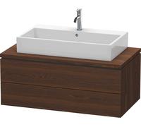 Duravit Meuble sous-lavabo L-Cube LC581906969 suspendu 2 tiroirs 1020x400x547 mm noyer brossé