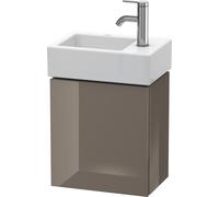 Duravit L-Cube Meuble sous-lavabo suspendu, 1 porte, charnière à droite, 364x400x241mm, LC6293R8989, Couleur: Laque haute brillance Gris Flanelle