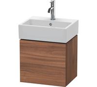 Duravit L-Cube Meuble sous-lavabo suspendu, 1 porte, charnière à droite, 434x400x341mm, LC6245R7979, Couleur: Décor noyer naturel