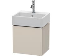 Duravit L-Cube Meuble sous-lavabo suspendu, 1 porte, charnière à droite, 434x400x341mm, LC6245R9191, Couleur: DÃ©cor taupe mat