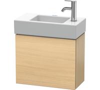 Duravit L-Cube Meuble sous-lavabo suspendu, 1 porte, charnière à droite, 480x400x240mm, LC6246R7171, Couleur: Placage chêne méditerranéen en bois véritable