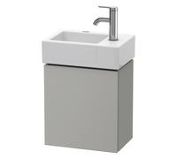 Duravit L-Cube Meuble sous-lavabo suspendu, 1 porte, charnière à gauche, 364x400x241mm, LC6293L0707, Couleur: DÃ©cor gris bÃ©ton mat