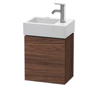 Duravit L-Cube Meuble sous-lavabo suspendu, 1 porte, charnière à gauche, 364x400x241mm, LC6293L2121, Couleur: DÃ©cor noyer foncÃ©