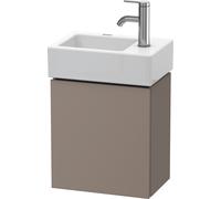 Duravit L-Cube Meuble sous-lavabo suspendu, 1 porte, charnière à gauche, 364x400x241mm, LC6293L4343, Couleur: Décor basalte mat