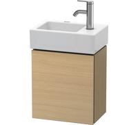 Duravit L-Cube Meuble sous-lavabo suspendu, 1 porte, charnière à gauche, 364x400x241mm, LC6293L7171, Couleur: Placage chêne méditerranéen en bois véritable