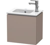 Duravit L-Cube Meuble sous-lavabo suspendu, 1 porte, charnière à gauche, 420x400x294mm, LC6272L4343, Couleur: Décor basalte mat