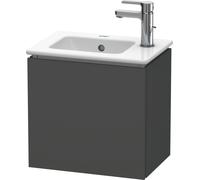 Duravit L-Cube Meuble sous-lavabo suspendu, 1 porte, charnière à gauche, 420x400x294mm, LC6272L4949
