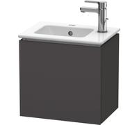 Duravit L-Cube Meuble sous-lavabo suspendu, 1 porte, charnière à gauche, 420x400x294mm, LC6272L8080